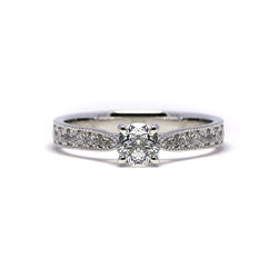 婚約指輪 エンゲージリング セットリング ダイヤモンド モアサナイト モアッサナイト 上品 プロポーズリング 7枚目の画像