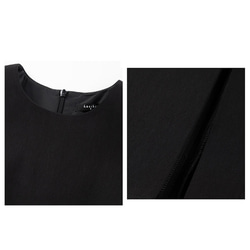 立体裁縫ノースリーブワンピース　ディナーワンピース　ブラック　S-XL #520 16枚目の画像