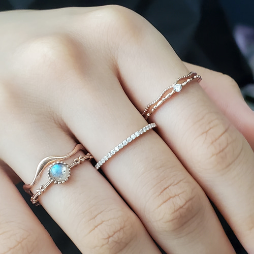 Gaia ❗️1ctダイヤモンド✨ハーフアップ・エタニティ✨リング✨約7