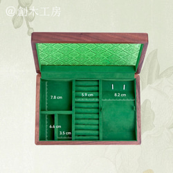 ヴィンテージフローラガラスのアクセサリーケース 花柄 ジュエリー収納