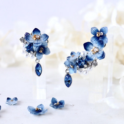 しっとり紫陽花アクセサリー｜ハンドメイド、手作り通販・販売の