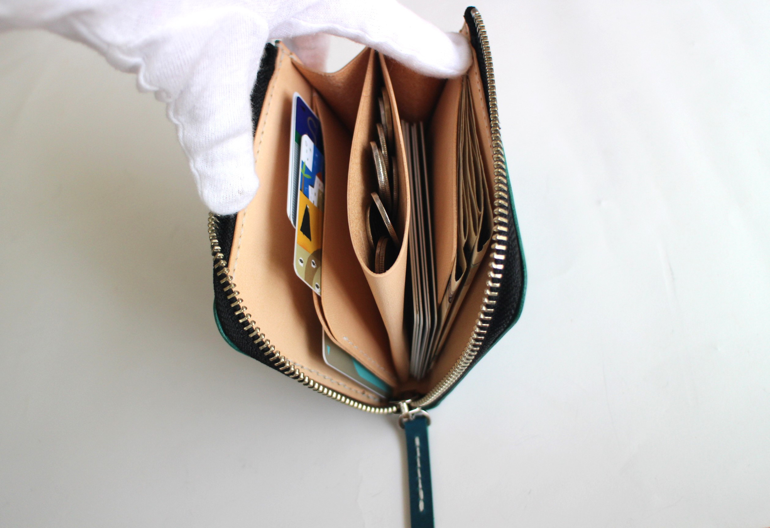 L字ファスナー　ミニ財布