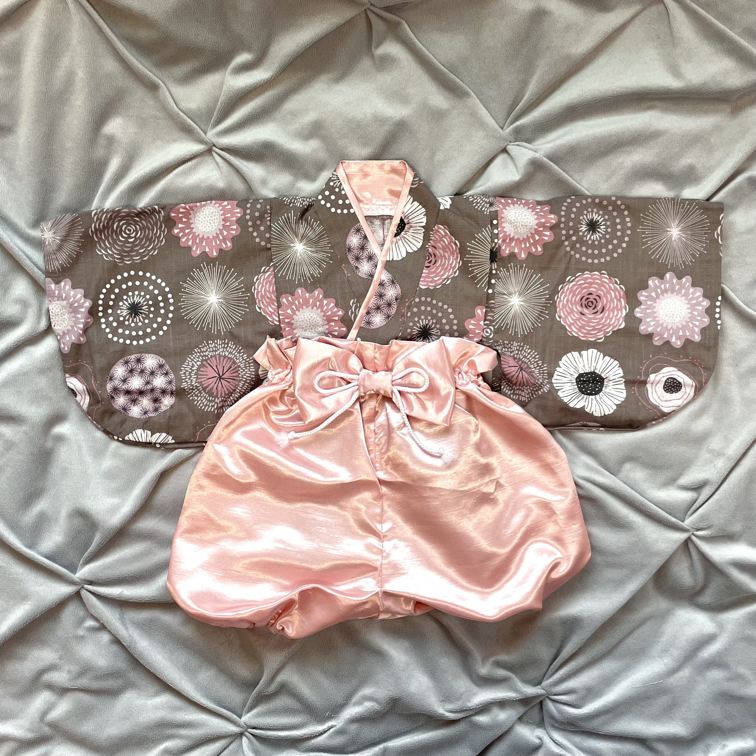 ベビー袴　桃鞠