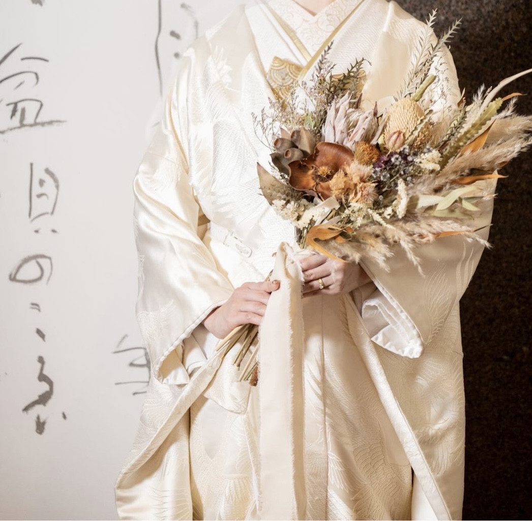 ［wedding］ウェディングブーケ オーダーメイドブーケ ドライフラワーブーケ 造花ブーケ 結婚式 前撮りブーケ