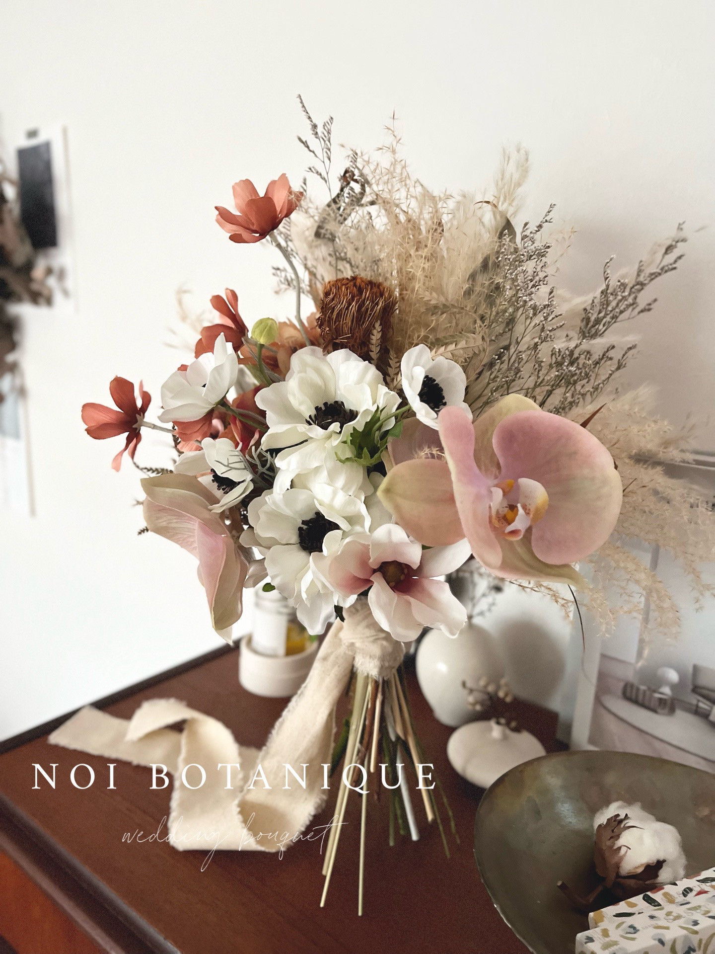 ［wedding］ウェディングブーケ オーダーメイドブーケ ドライフラワーブーケ 造花ブーケ 結婚式 前撮りブーケ