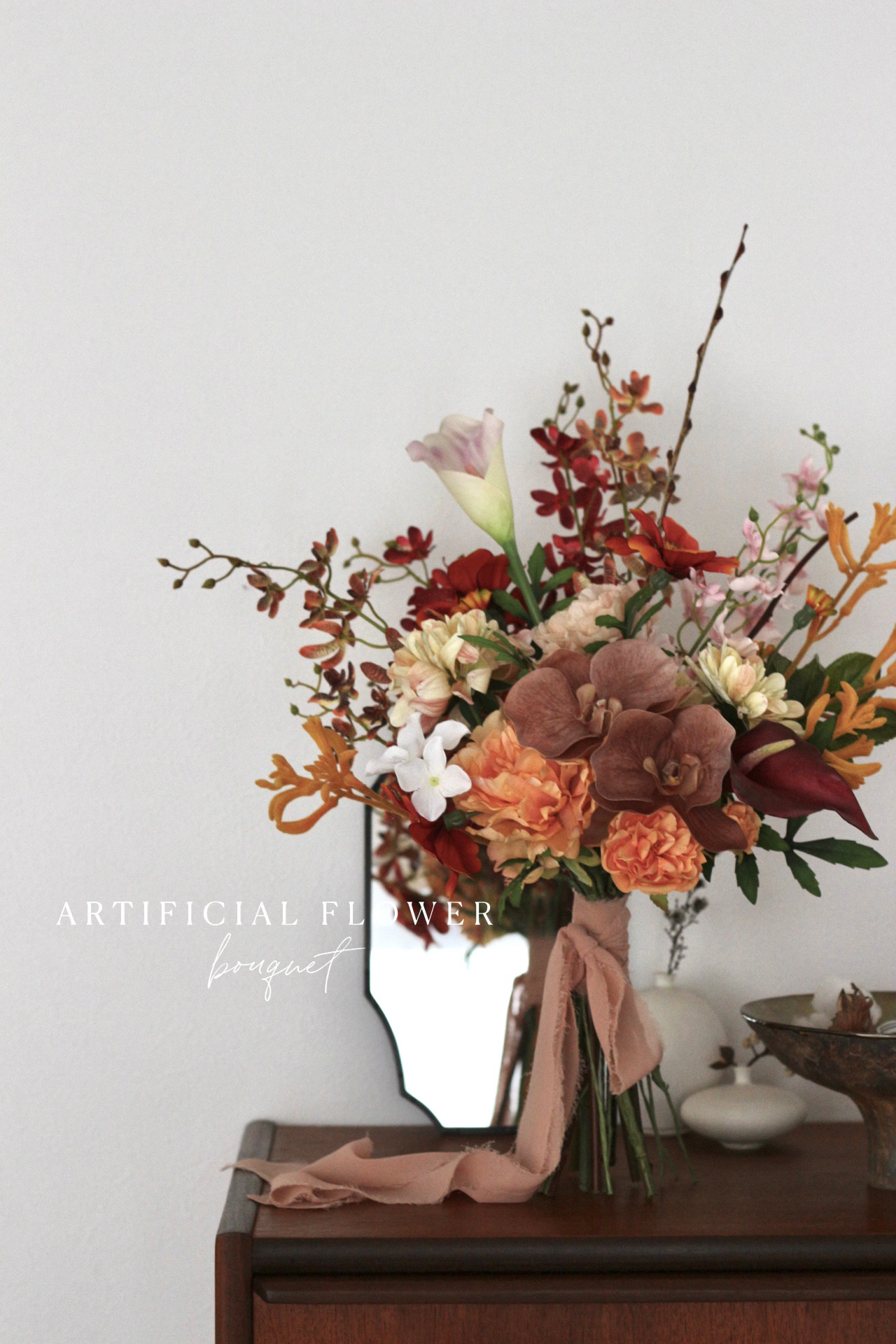 ［wedding］ウェディングブーケ オーダーメイドブーケ ドライフラワーブーケ 造花ブーケ 結婚式 前撮りブーケ