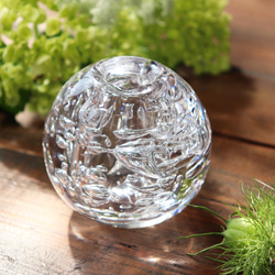 『ひかりの一輪挿し』スウェーデンクリスタルガラス 透明感 上品 祈り メモリアル仏具 仏壇 6枚目の画像