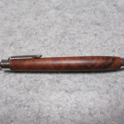 タスマニアンタイガーマートル　縮み杢　椿油仕上げ　木軸ボールペン(シャープペンシル)　希少材 4枚目の画像