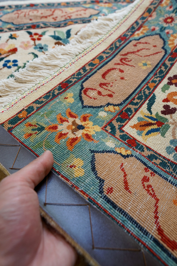 130×85cm　【ペルシャ バラミン産 手織り絨毯】 ペルシャ バラミン産 手織り絨毯