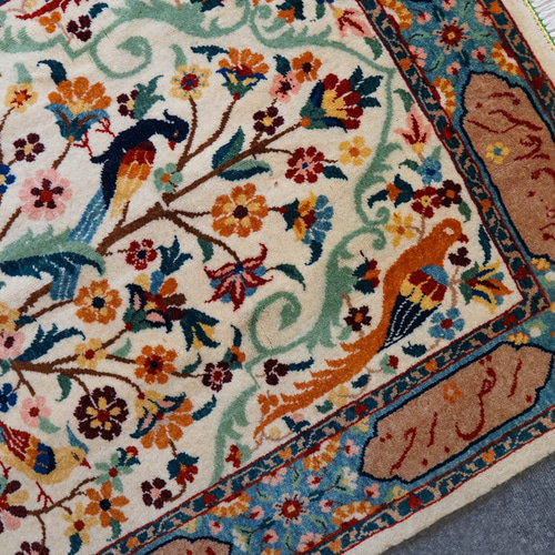 130×85cm 【ペルシャ バラミン産 手織り絨毯】 カーペット・絨毯・ラグ