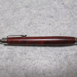 本花梨瘤　黒小豆杢　キヌカオイル仕上げ　木軸ボールペン(シャープペンシル)　 4枚目の画像