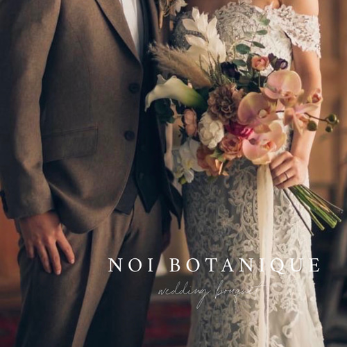 ウェディングブーケ　ブーケ・ブートニア セット　ドライフラワー　結婚式　前撮り ドライフラワー風ウェディングブーケ・ブートニアセットM】結婚式や前