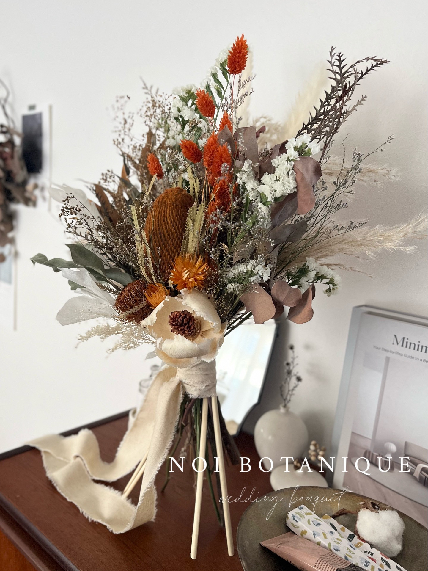 ［wedding］ウェディングブーケ オーダーメイドブーケ ドライフラワーブーケ 造花ブーケ 結婚式 前撮りブーケ