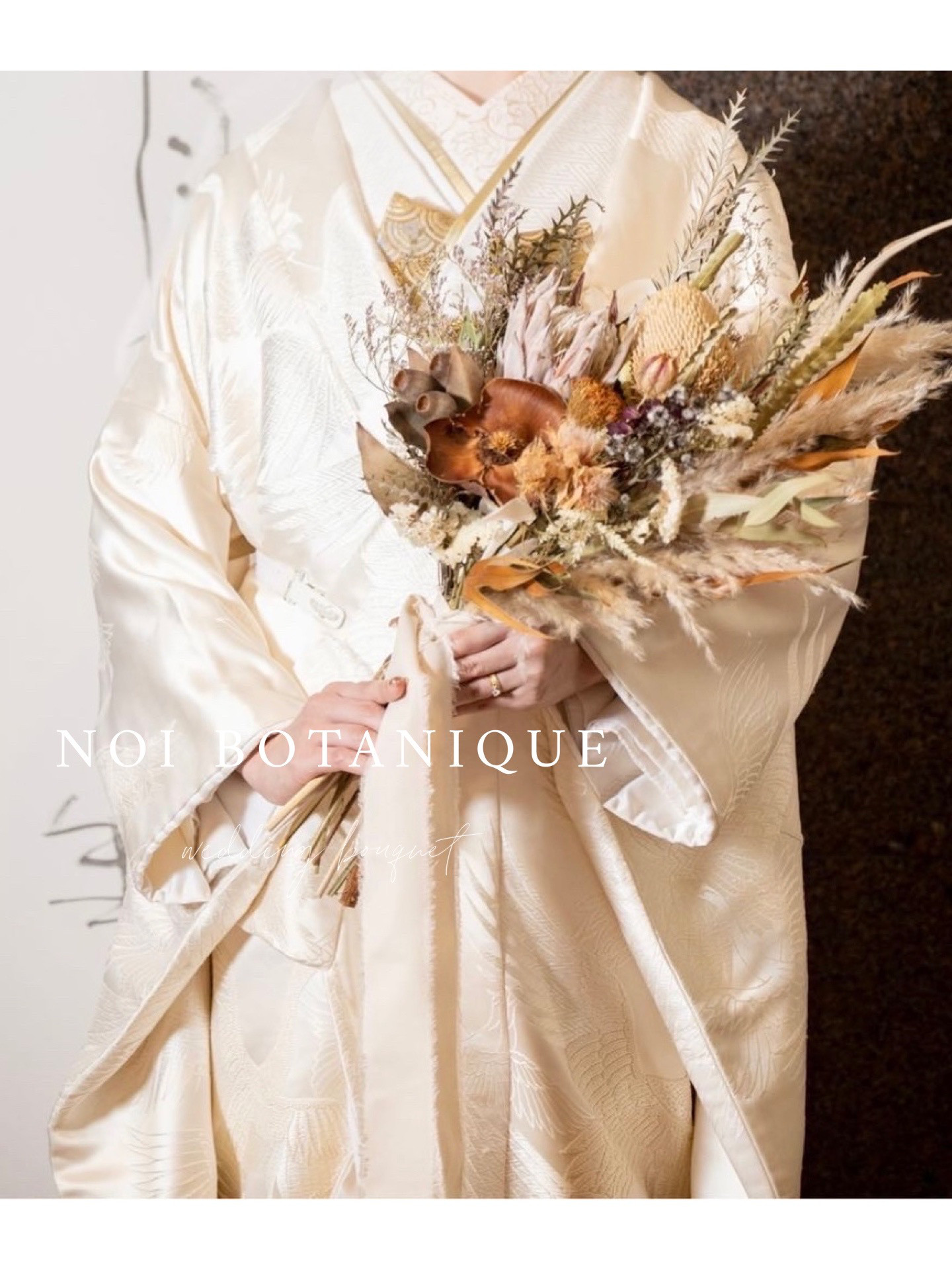 ［wedding］ウェディングブーケ オーダーメイドブーケ ドライフラワーブーケ 造花ブーケ 結婚式 前撮りブーケ