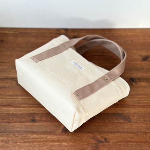 8号帆布トートバッグ(M)ライトシナモン ちー☆ 8号帆布トートバッグ・