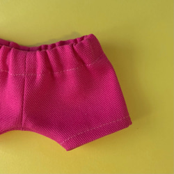 15cmぬいぐるみ用　カラーパンツ(ピンク) 2枚目の画像