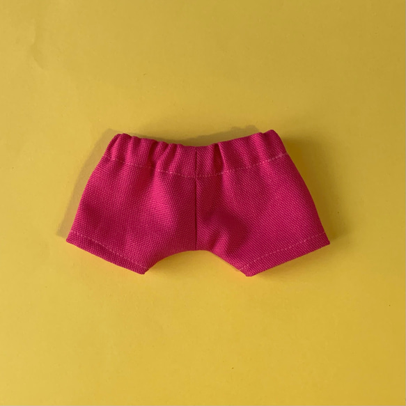 15cmぬいぐるみ用　カラーパンツ(ピンク) 3枚目の画像