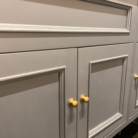 店舗向けおしゃれな洗面化粧台 輸入住宅向けかわいい洗面台 オーダーメイド家具 人工大理石フィオレストーン KOHLER 