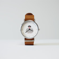 文鳥（桜）の腕時計 1枚目の画像