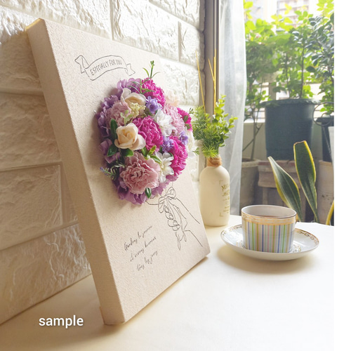 キャンバスボードスタンド ブーケ』 -カーネーション№2- アート