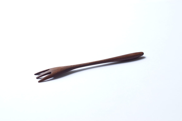 細木叉（胡桃木）A005-0 第4張的照片