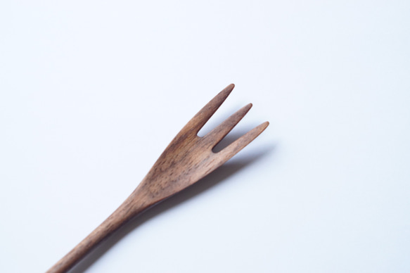 細木叉（胡桃木）A005-0 第7張的照片