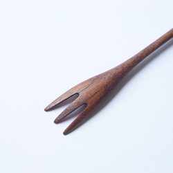 細木叉（胡桃木）A005-0 第6張的照片
