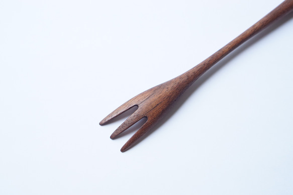 細木叉（胡桃木）A005-0 第6張的照片