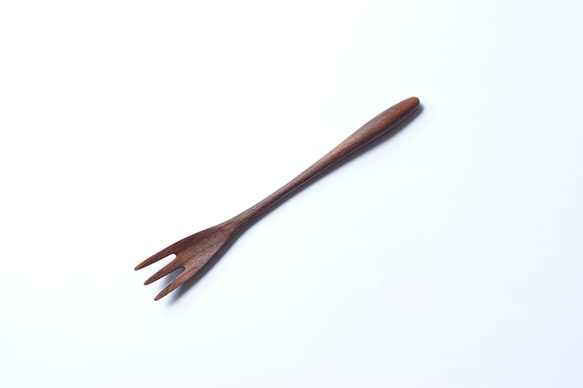 細木叉（胡桃木）A005-0 第3張的照片