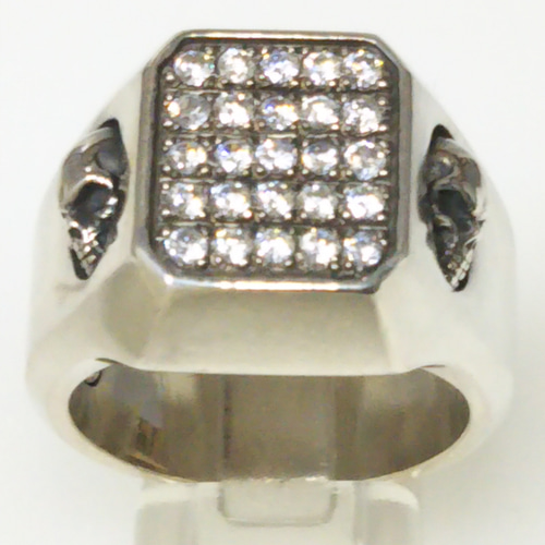 ジルコニア25スカル シルバーリング 23号 指輪・リング KASUKE 通販