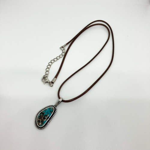 モレンシ　ナチュラル　ターコイズ　シルバー　ネックレス　#インディアンジュエリー Indian Jewelry 》モレンシ ターコイズ 一点物 ペンダント