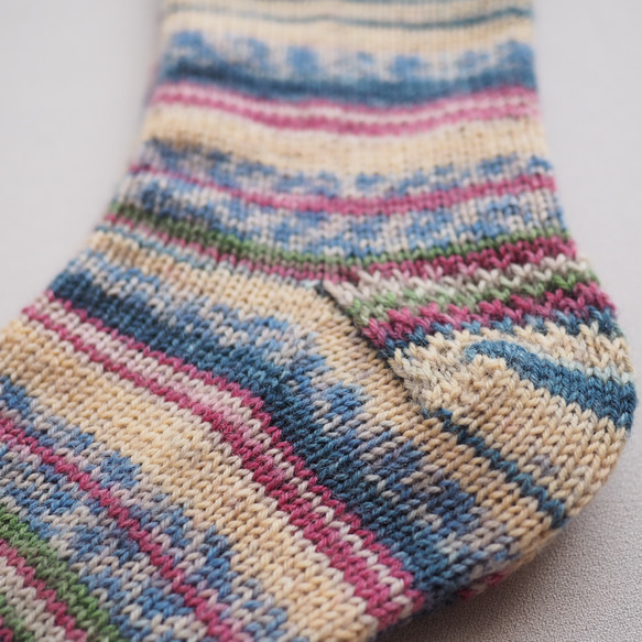 手編みの靴下（Opal schafpate） 7枚目の画像