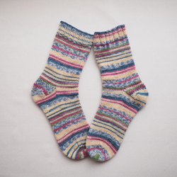 手編みの靴下（Opal schafpate） 3枚目の画像