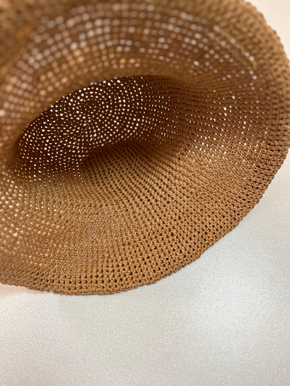 夏のシンプルな麦わら帽子  ガーリーなキャプリーヌ 6枚目の画像