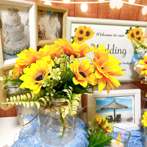 ちびっこ ウェルカムスペース 結婚式 まとめ売り ブひまわり ウェルカムスペース 結婚式 ウェルカムボード まとめ売り