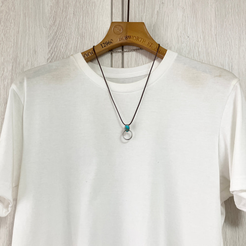 フォックス ターコイズ グラスホルダー シルバー ネックレス フォックス ターコイズ グラスホルダー シルバー ネックレス