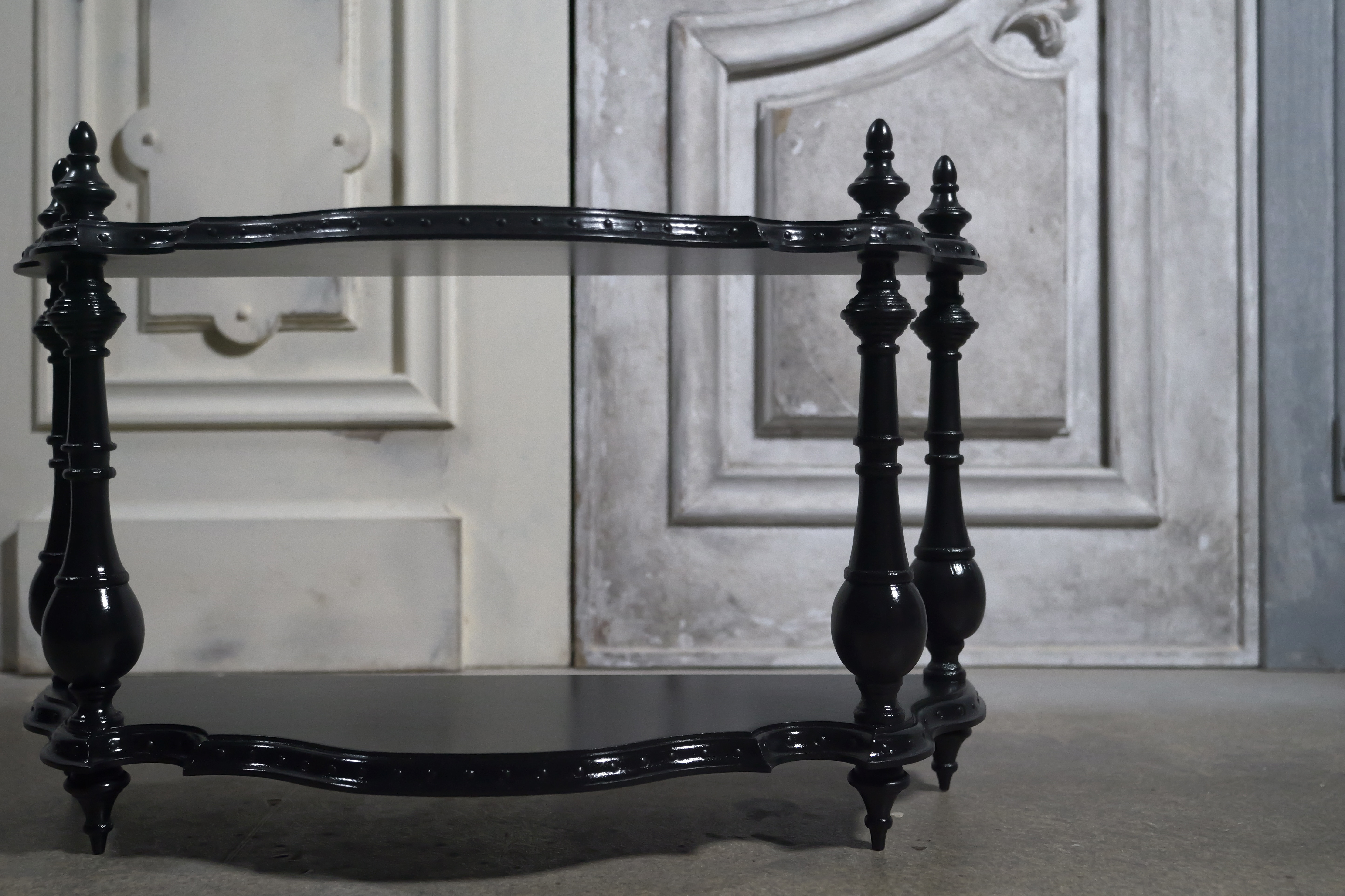 【受注製作】ナポレオンシェルフ (ブラック)