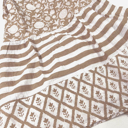 インド綿 ブロックプリントロングドレス　 8枚目の画像