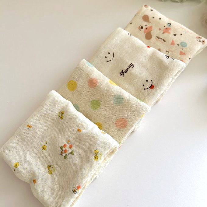 ハンドメイド ガーゼハンカチ581