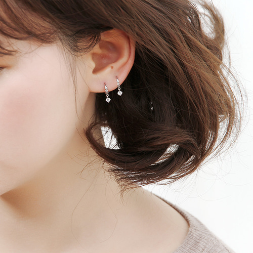 フープピアス 小さめ 18K 金属アレルギー対応 レディース