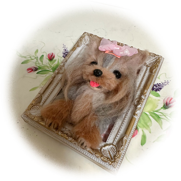 羊毛フェルト ハンドメイド ヨークシャテリア 犬ヨーキーな〜に