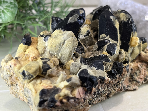 【守護石】黒水晶　モリオン　ラフストーン　原石　クラスター 4枚目の画像