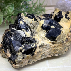 【守護石】黒水晶　モリオン　ラフストーン　原石　クラスター 5枚目の画像