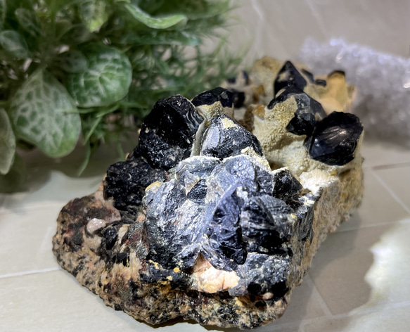 【守護石】黒水晶　モリオン　ラフストーン　原石　クラスター 6枚目の画像