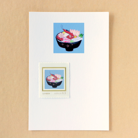 海鮮丼　ポストカード1枚 3枚目の画像