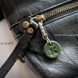 本革・コロンと小さなイニシャルチャーム 6枚目の画像