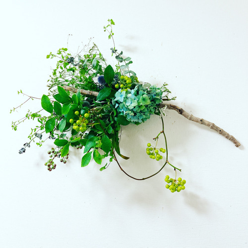 スワッグオーダー1番人気 // 生花でお届け◎飾るだけでそのままドライ