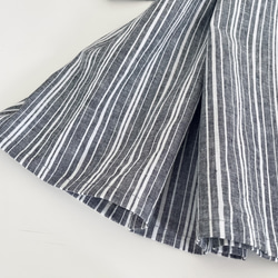 ジャンパースカート * cotton linen stripe * 6枚目の画像