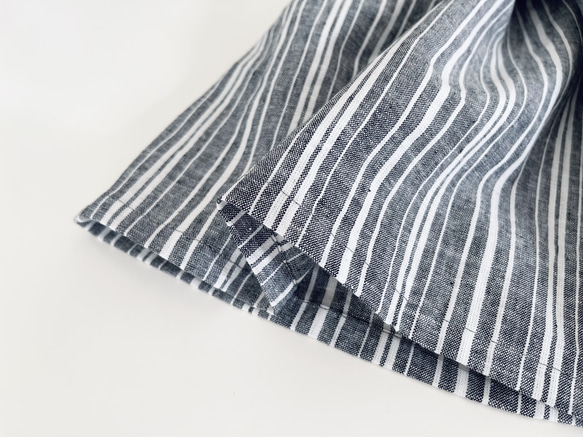 ジャンパースカート * cotton linen stripe * 7枚目の画像