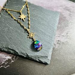 宇宙蓮の種✴︎ 宇宙ガラスネックレス Ⅰ ネックレス